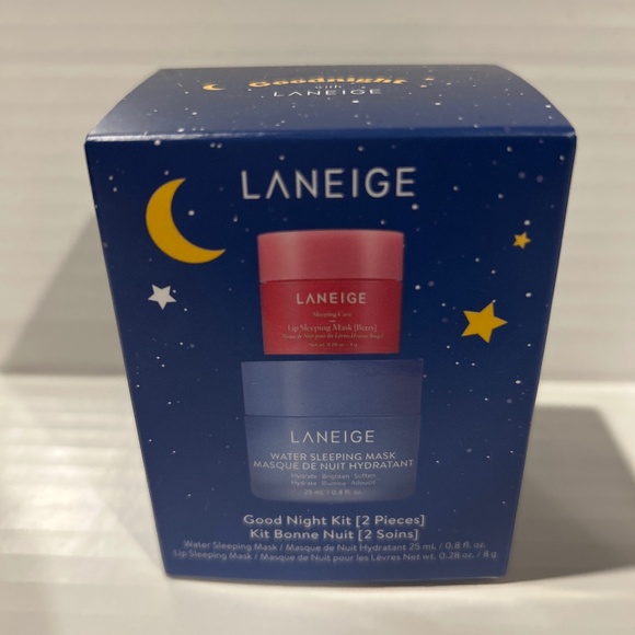 🍀 Laneige 🍀 Lip & Water Sleeping Mask Night Kit Set Made in Korea!  🍀 - Picture 2 of 5
